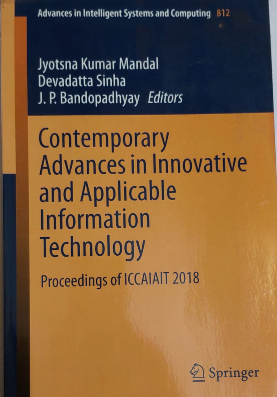 CONTEMPORARY ADVANCES IN INNOVATIVE AND APPLICABLE INFORMATION TECHNOLOGY