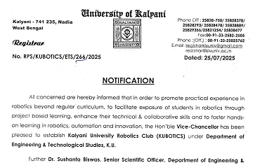Notification on the Launch of KUBOTICS under DETS, K.U.