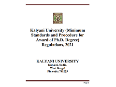 University Regulation for Ph.D Degree.